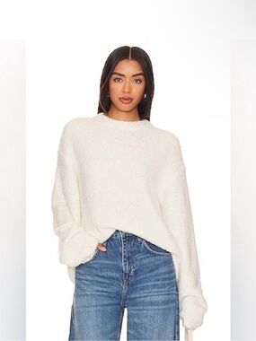 pistola Cream Plush Crewneck Sweater